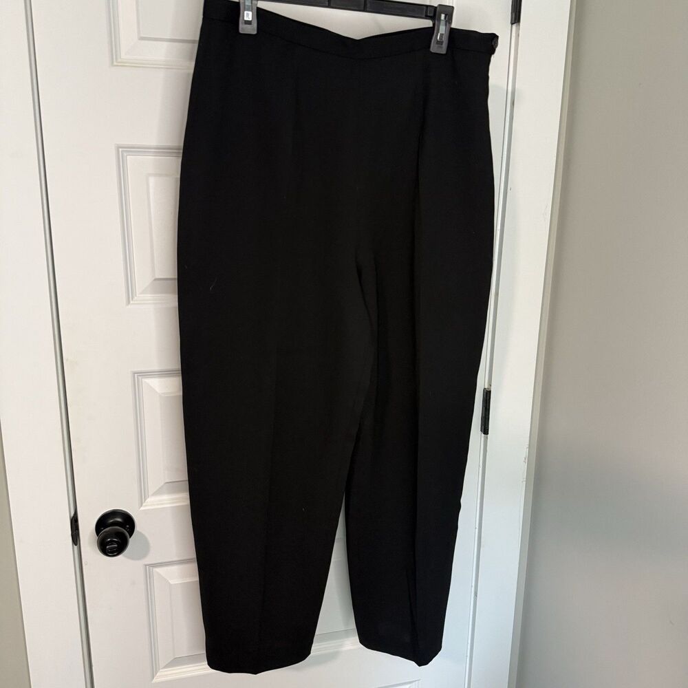 Preston & York Women’s Trousers Pants Black Pleated Size 18 Dress Pants